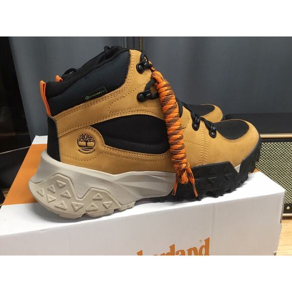TIMBERLAND MEN MOTION SCRAMBLE MID LACE WATERPROOF WHEAT NUBUCK A68Q8 Size 10 main image 12